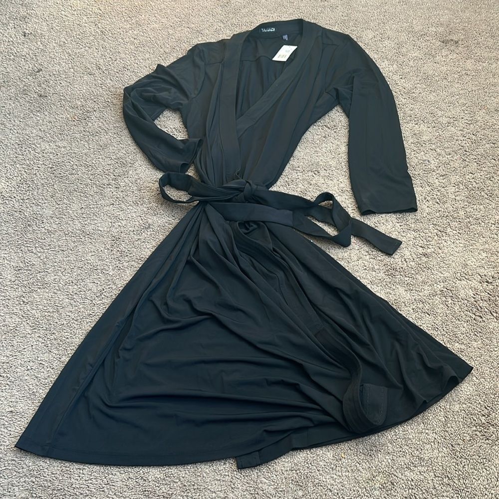 Tahari Black Long Sleeve Dress - Picture 3 of 3
